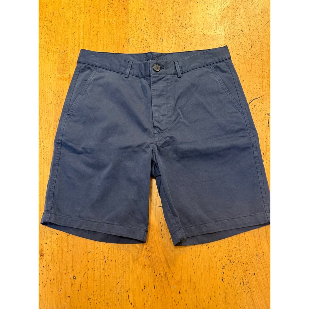 Balibaris Chino Shorts Size M Mens Navy Blue Flat Front Casual Twill Shorts